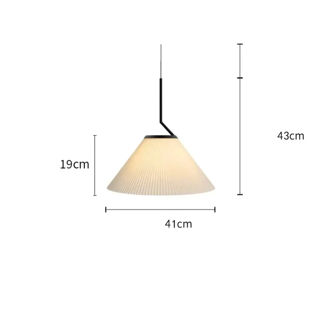 Suspension luminaire blanche au style nordique épurée