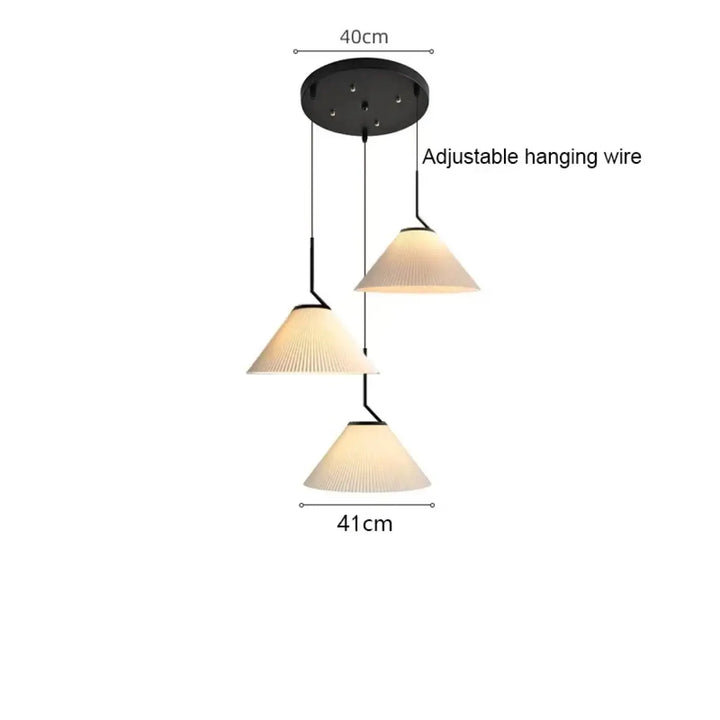 Suspension luminaire blanche au style nordique épurée