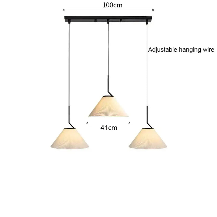 Suspension luminaire blanche au style nordique épurée