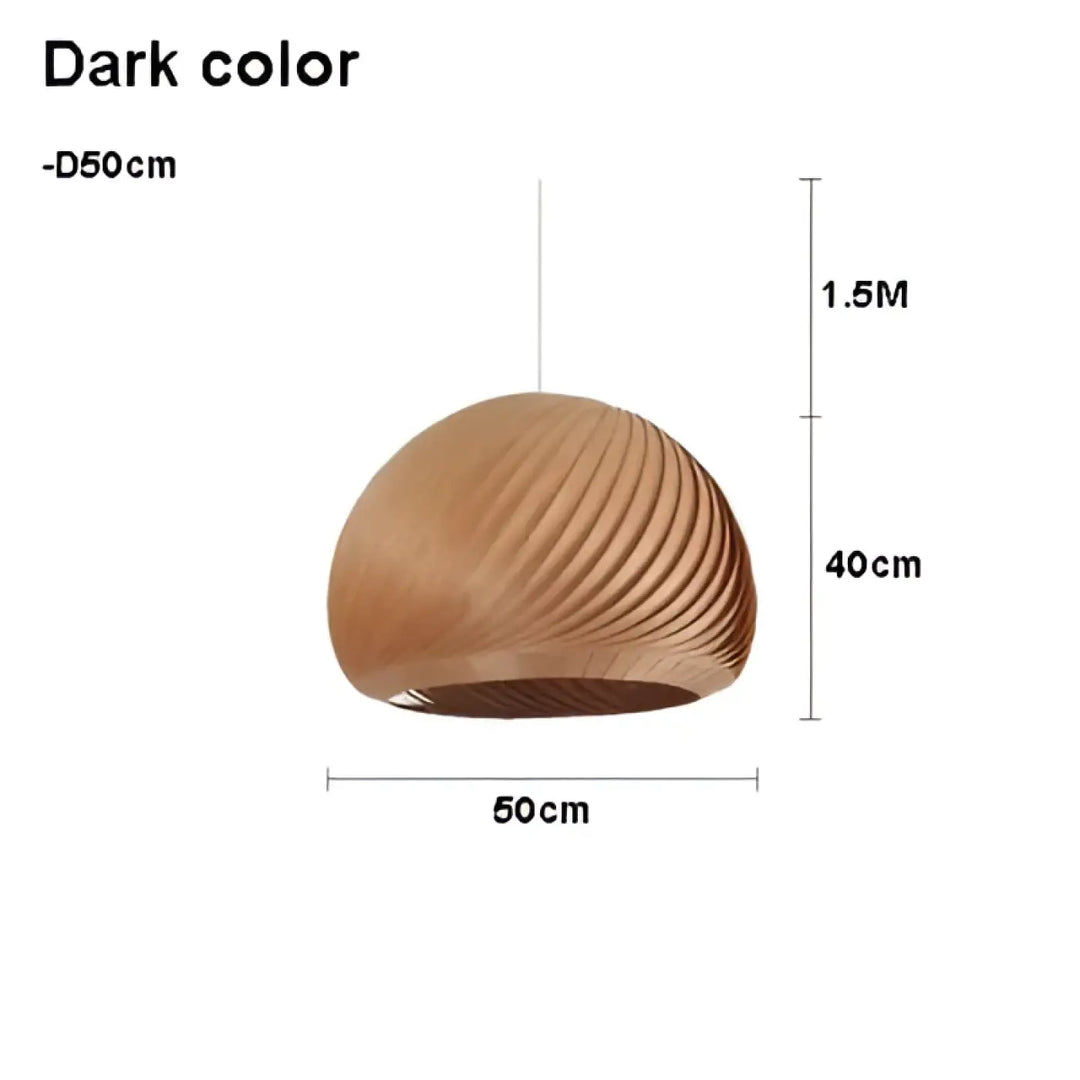 Suspension luminaire en bois clair pour ambiance cosy et naturel