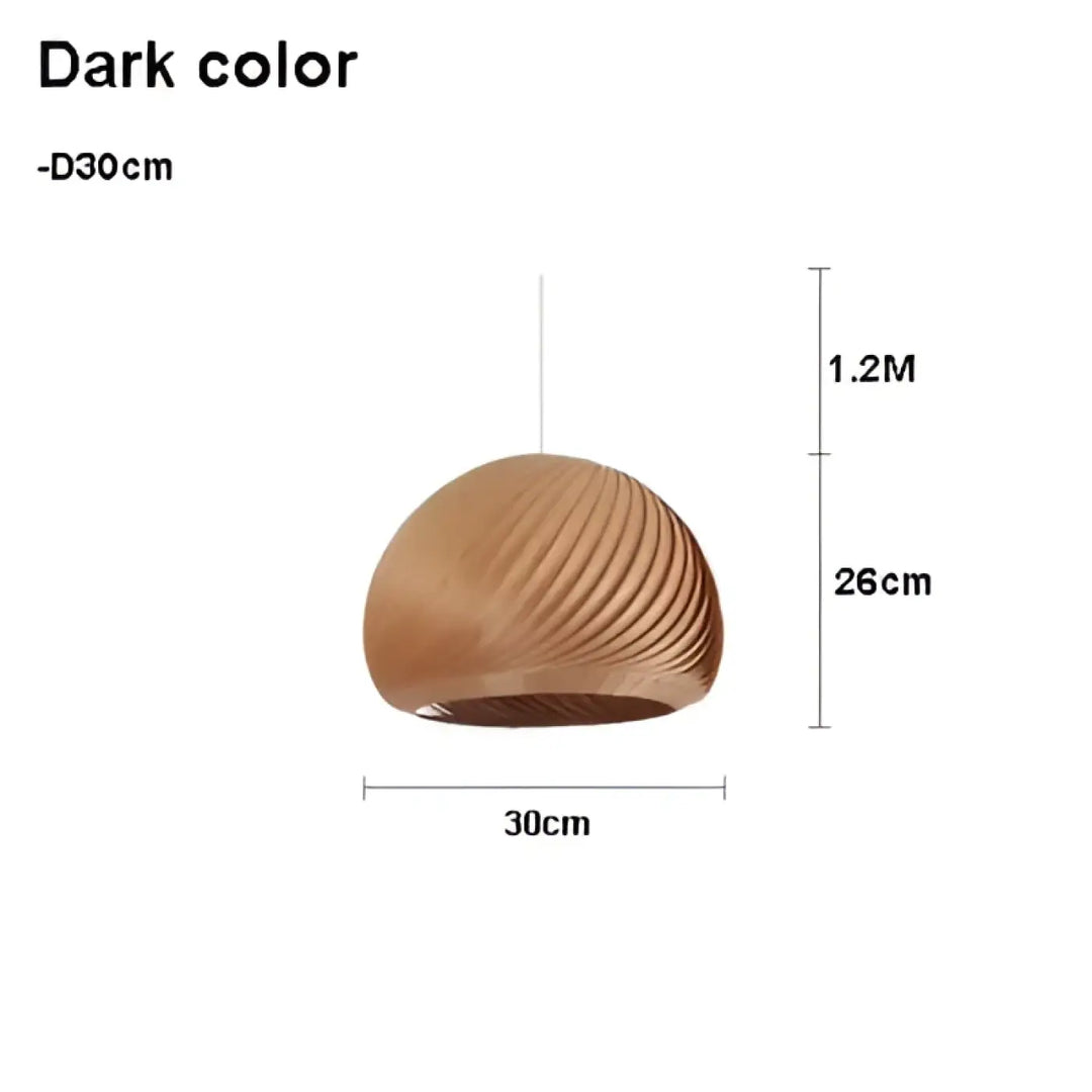 Suspension luminaire en bois clair pour ambiance cosy et naturel