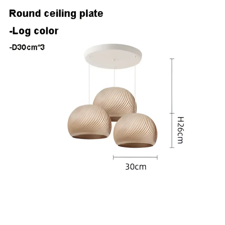 Suspension luminaire en bois clair pour ambiance cosy et naturel