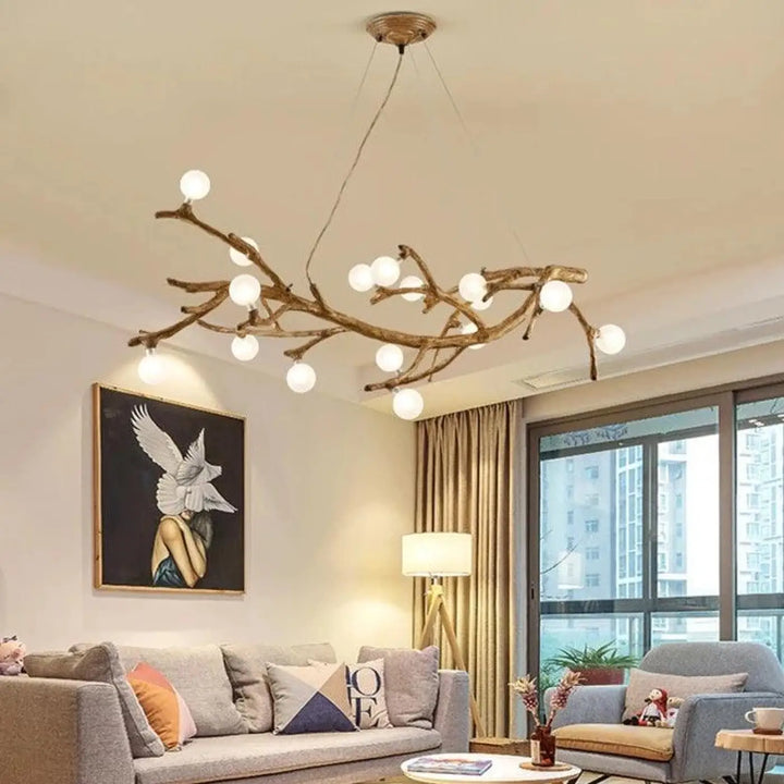 Suspension Luminaire Branche d’Arbre Design Naturel