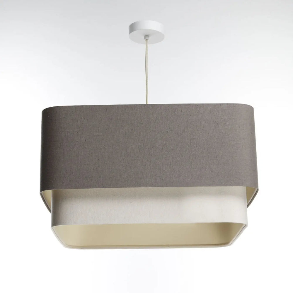 Pendant lamp Kwadro Duo – Brown