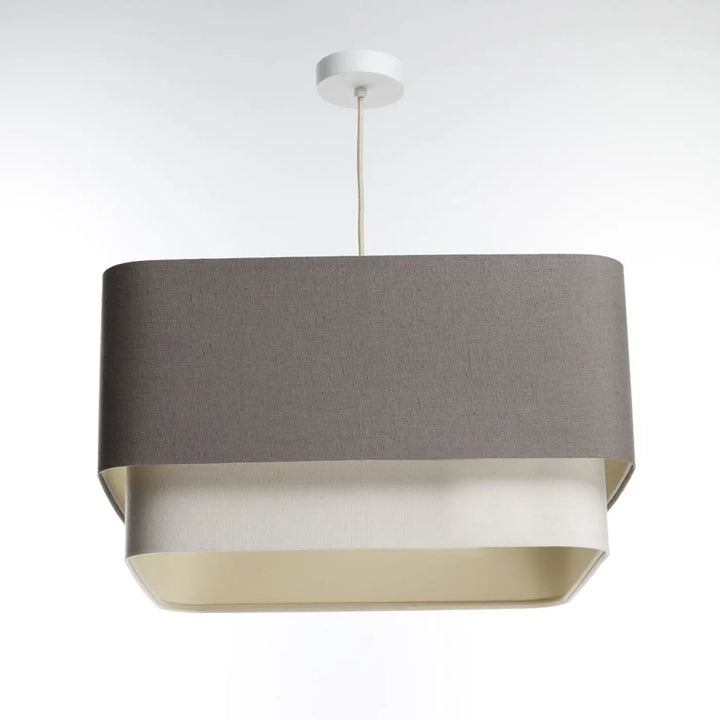Pendant lamp Kwadro Duo – Brown