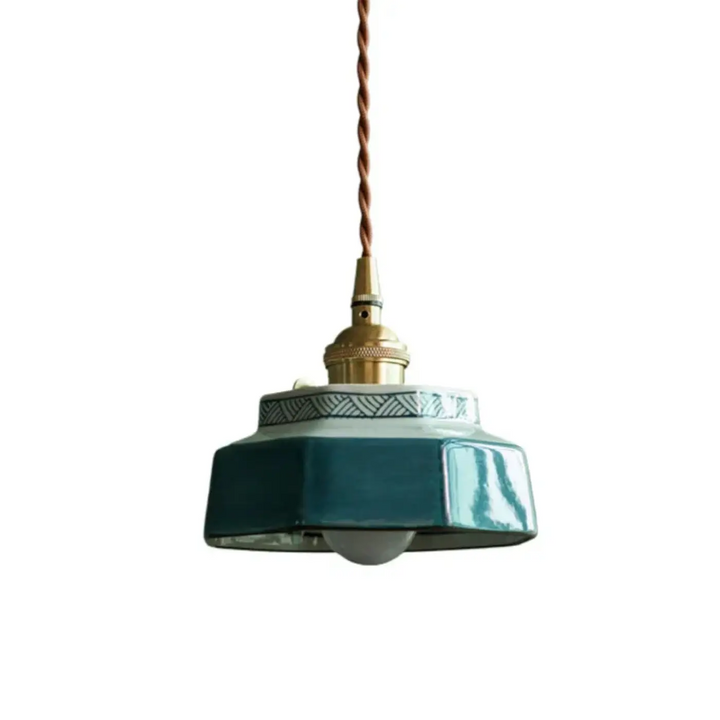 Suspension Luminaire Céramique Design Élégant Style Vintage
