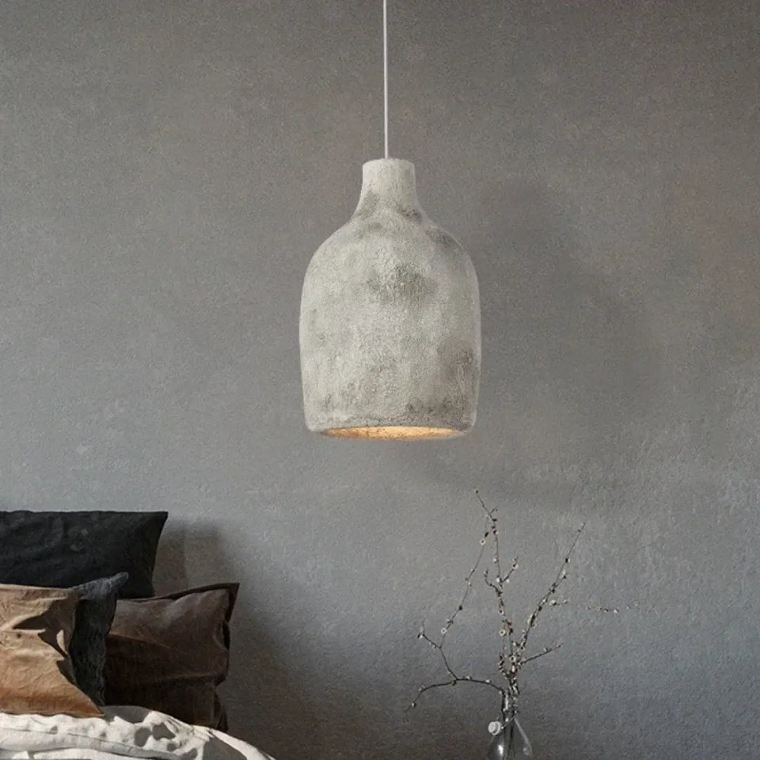 Suspension luminaire chic en résine forme organique moderne