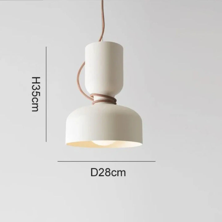 Suspension luminaire contemporaine blanche au style scandinave