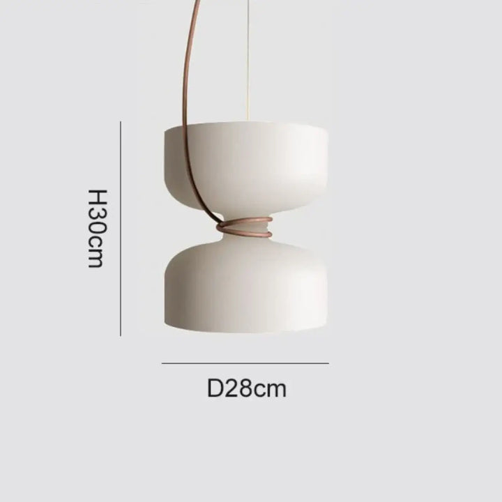 Suspension luminaire contemporaine blanche au style scandinave