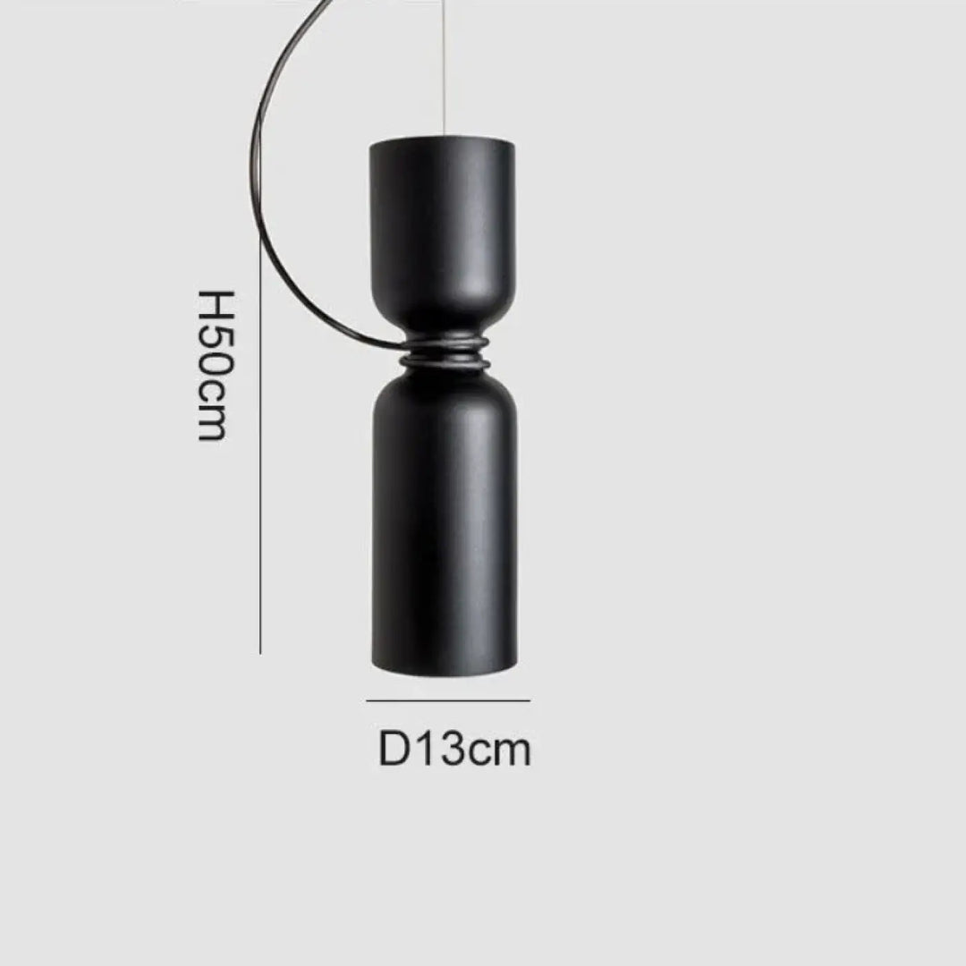Suspension luminaire contemporaine blanche au style scandinave