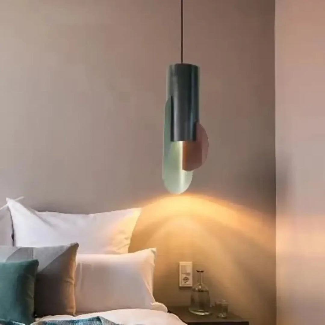Suspension luminaire contemporaine design graphique moderne
