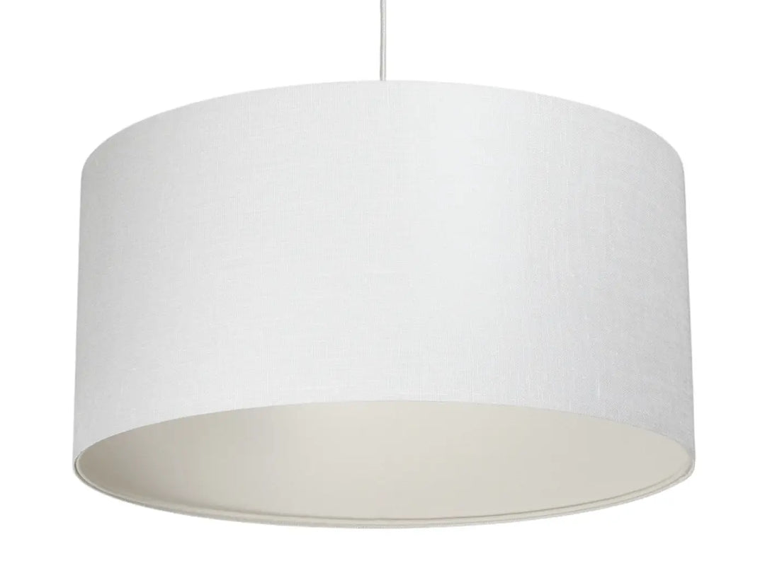 Pendant lamp Boho Linen Fabric – Creme white