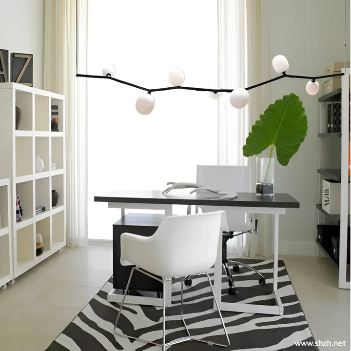 Suspension luminaire design contemporain ligne graphique