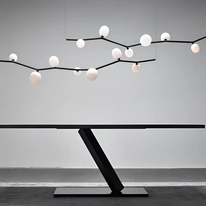 Suspension luminaire design contemporain ligne graphique