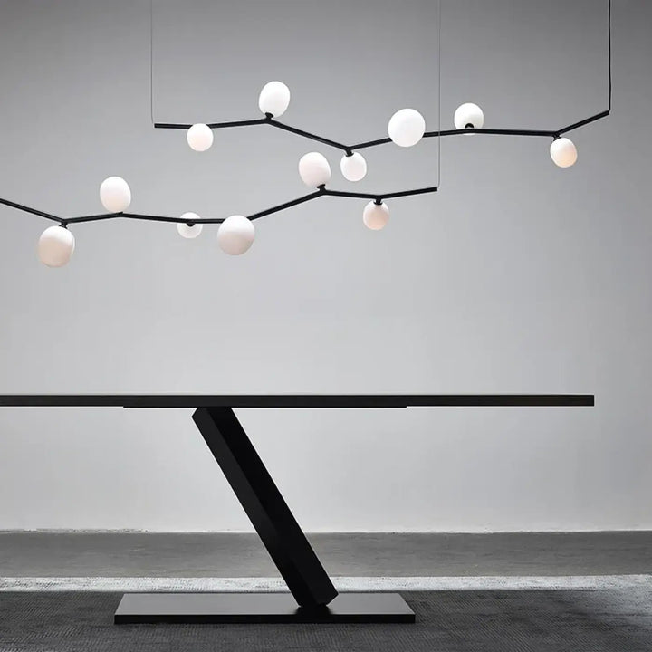 Suspension luminaire design contemporain ligne graphique