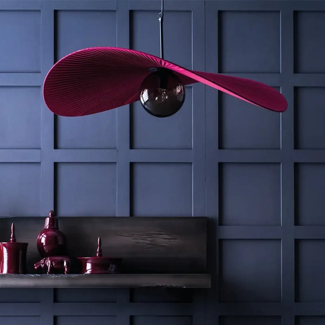 Suspension design contemporain en tissu élégant chic