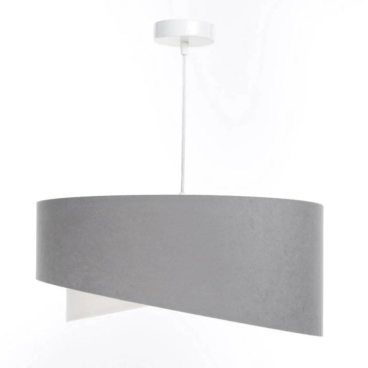 Suspension luminaire galaxy auric gris blanc en béton texturé moderne avec design minimaliste et reflets dorés