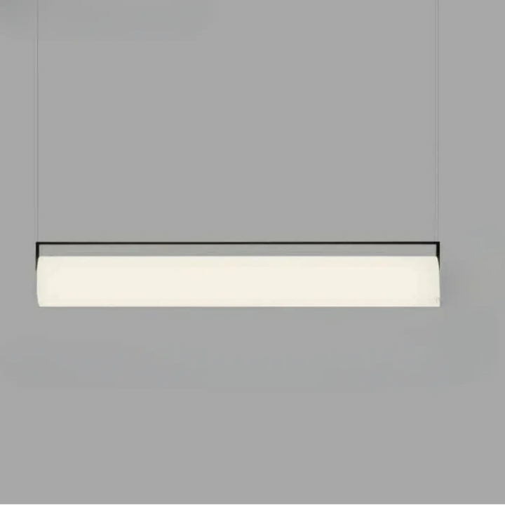 Suspension luminaire elia minimaliste avec cadre noir élégant et cylindre lumineux diffus blanc doux