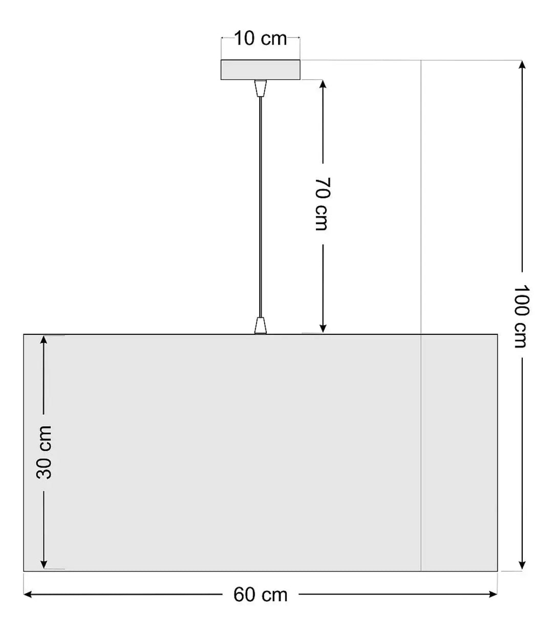 Suspension luminaire safari marron blanc avec design minimaliste à suspension rectangulaire et abat-jour cylindrique allongé