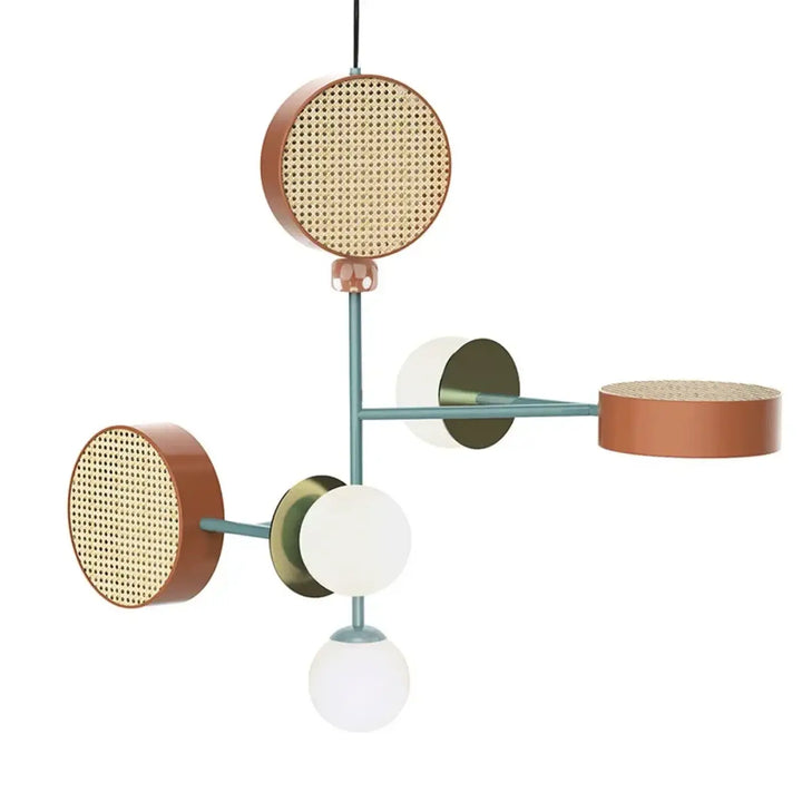 Suspension luminaire design moderne aux couleurs vives design