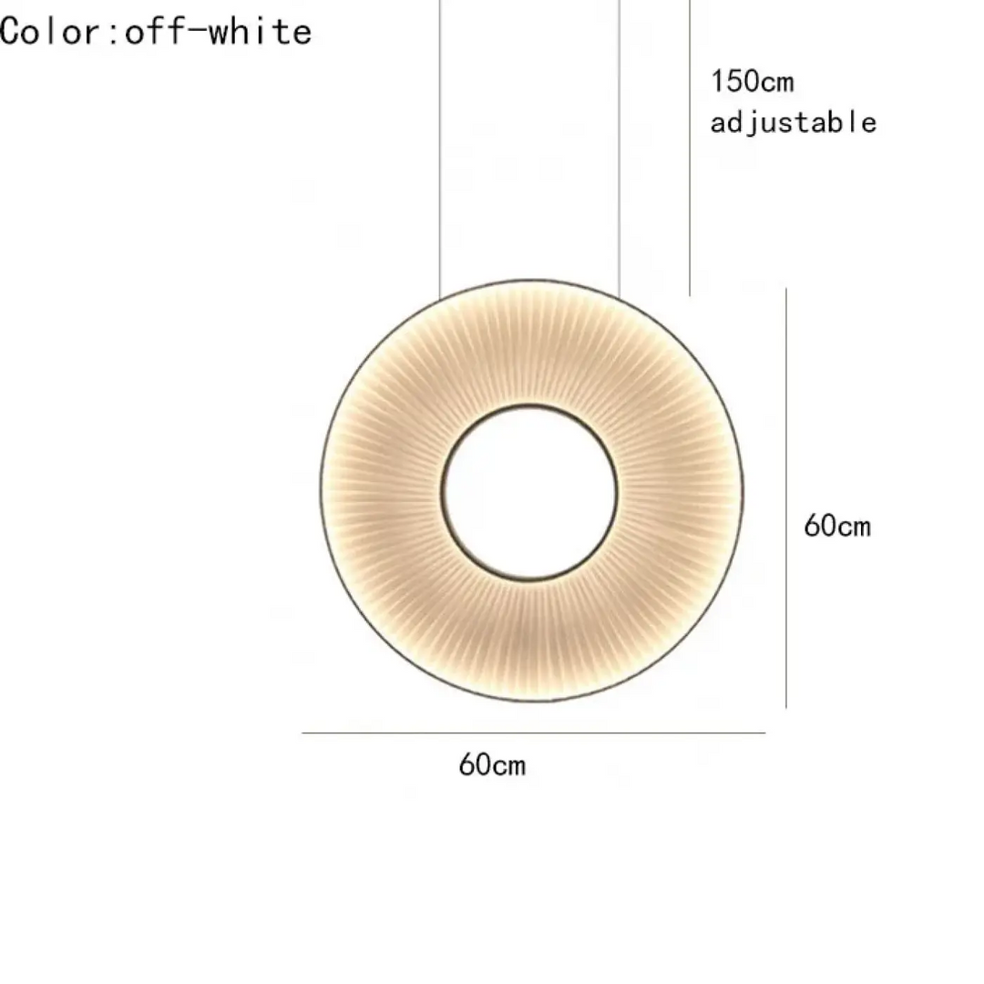 Suspension design moderne led blanc cassé stylé chic