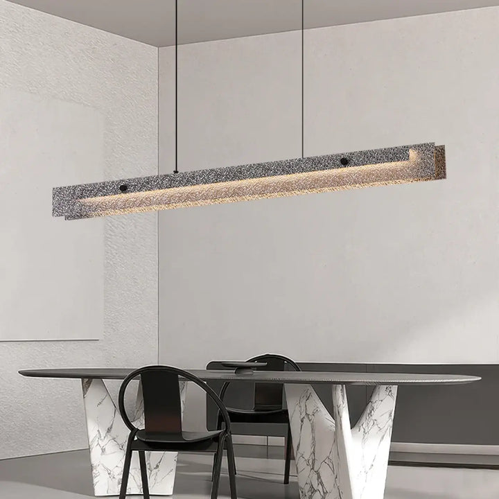 Suspension luminaire design moderne en métal argenté chic