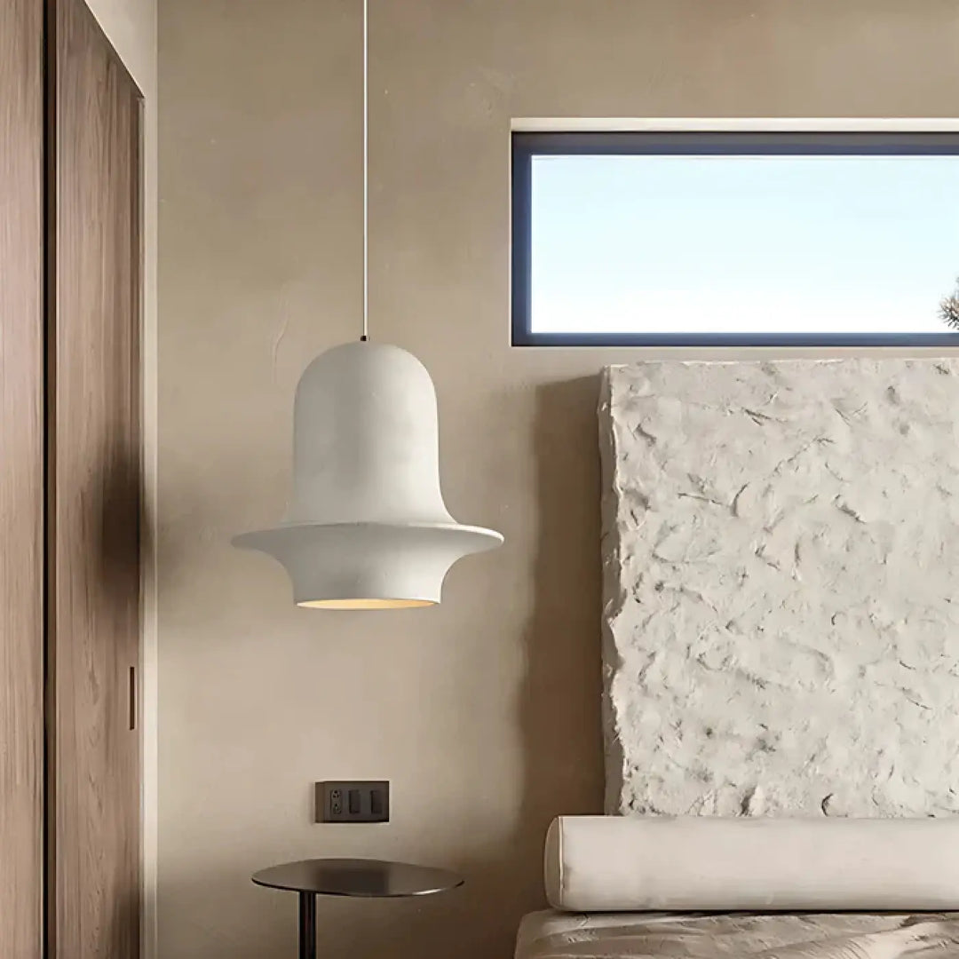 Suspension luminaire design moderne en métal blanc ou noir