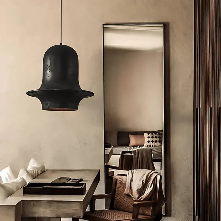Suspension luminaire design moderne en métal blanc ou noir