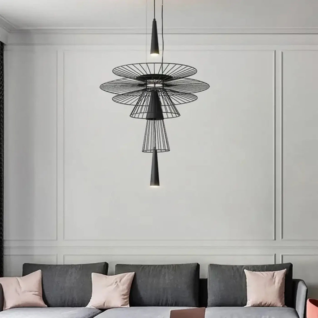 Suspension Luminaire Design Moderne Métal Style Industriel Chic