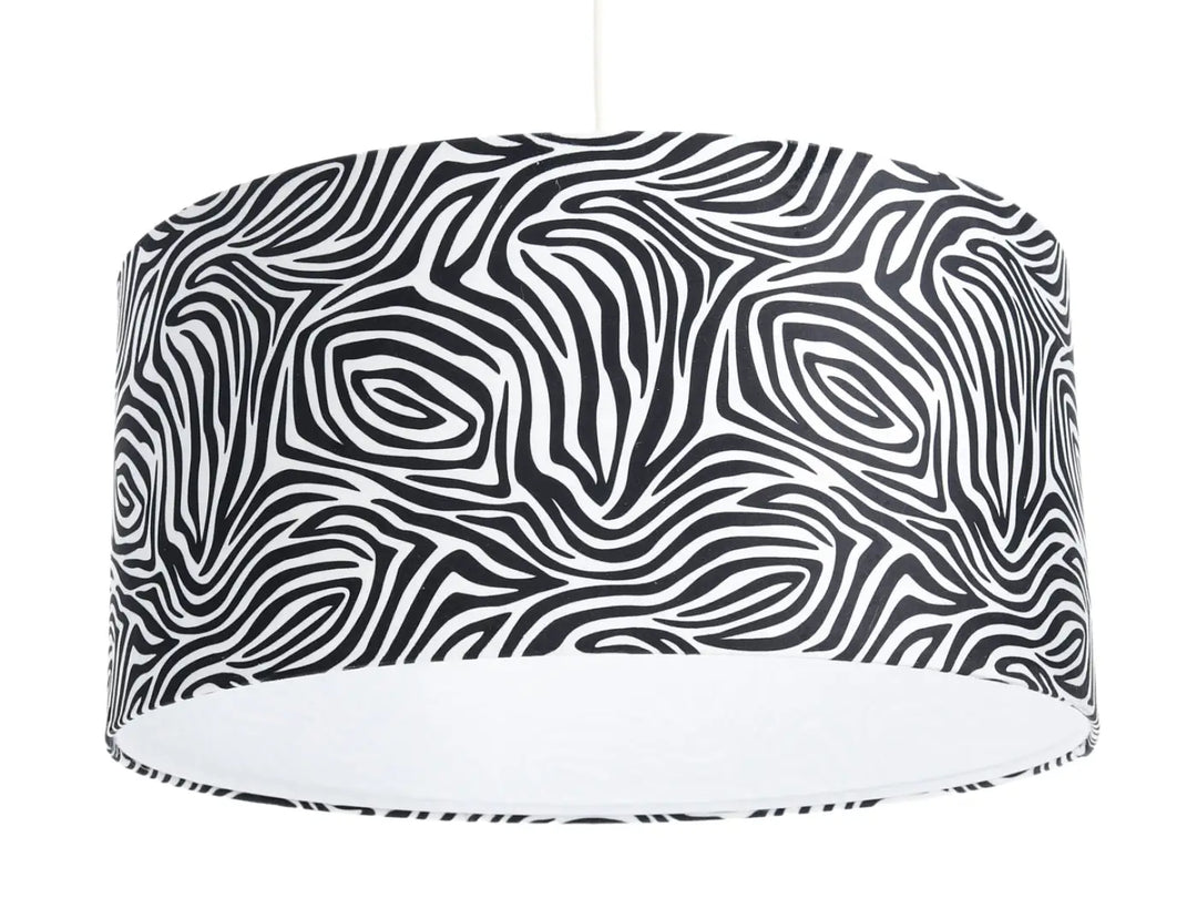 Pendant lamp Safari – Black/White