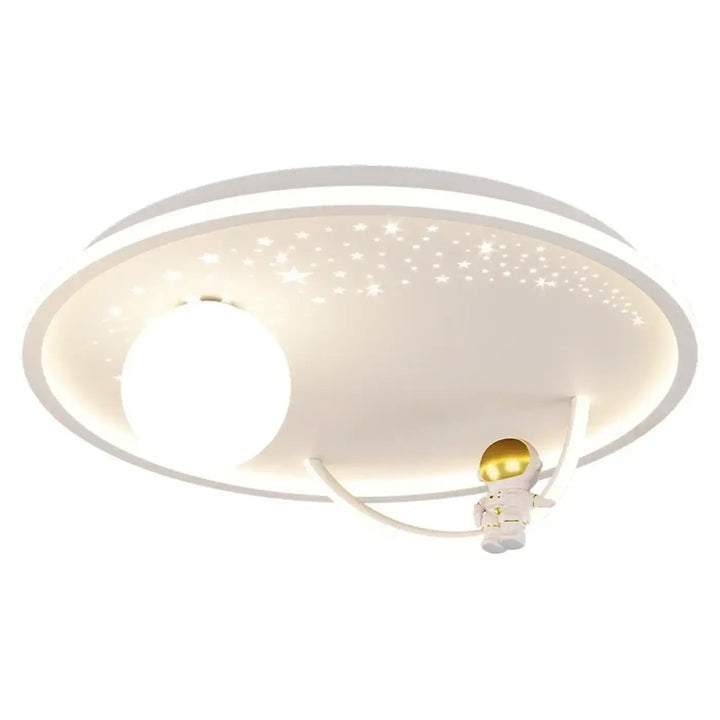 Suspension luminaire design planète et anneaux led moderne