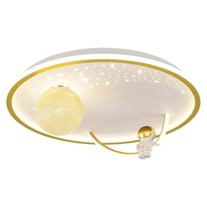 Suspension luminaire design planète et anneaux led moderne