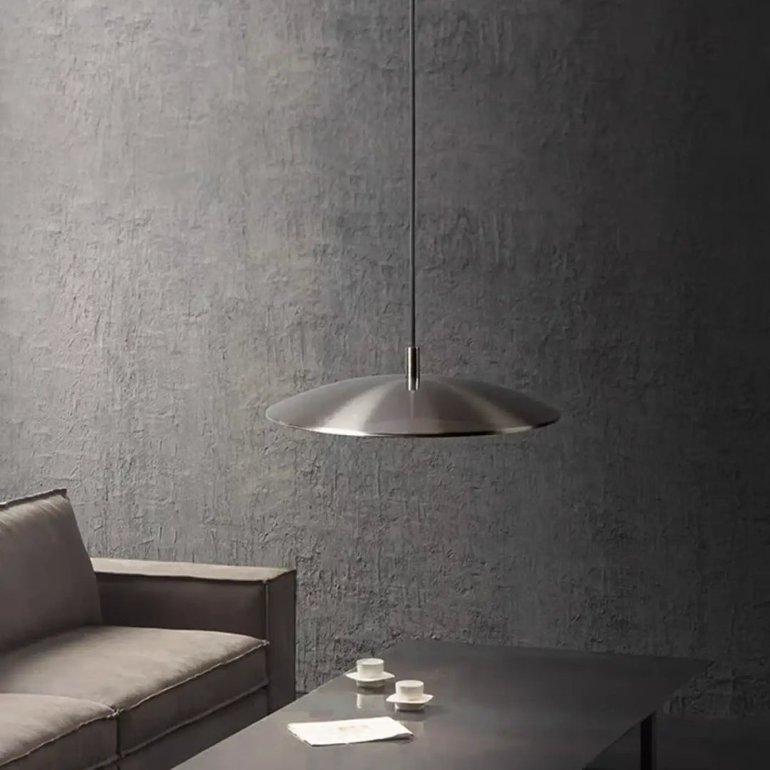 Suspension luminaire design plate ronde style moderne chic