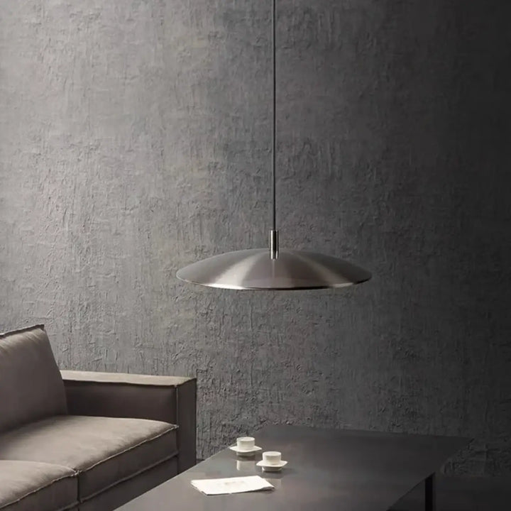 Suspension luminaire design plate ronde style moderne chic