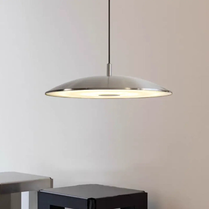 Suspension luminaire design plate ronde style moderne chic