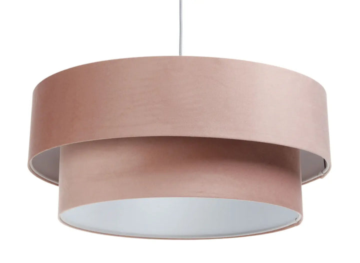 Pendant lamp Duo Jasmin – Old pink/Light grey