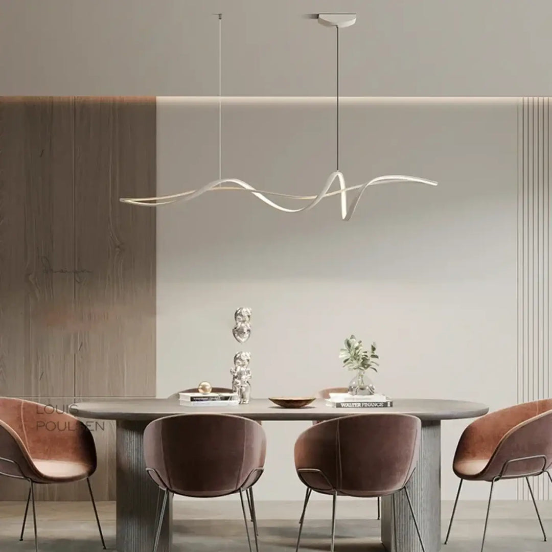 Suspension Luminaire Design Pour Salle À Manger Forme Sinusoïdale