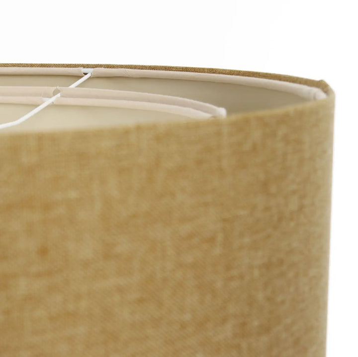 Suspension luminaire boho élégant avec abat-jour en tissu écru texturé beige à motif tissé subtil et doublure blanche intérieure