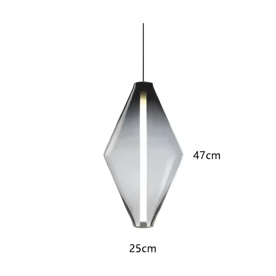 Suspension luminaire élégante style contemporain en verre