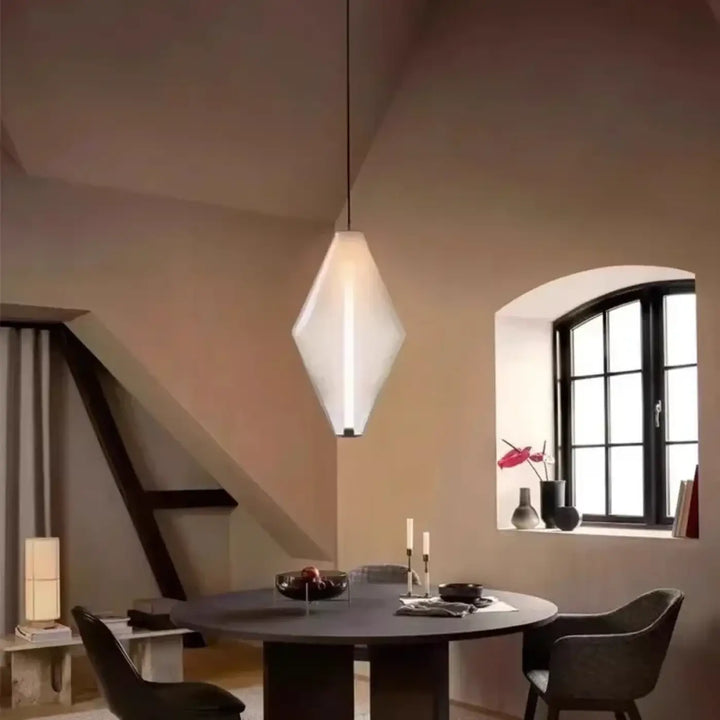 Suspension luminaire élégante style contemporain en verre