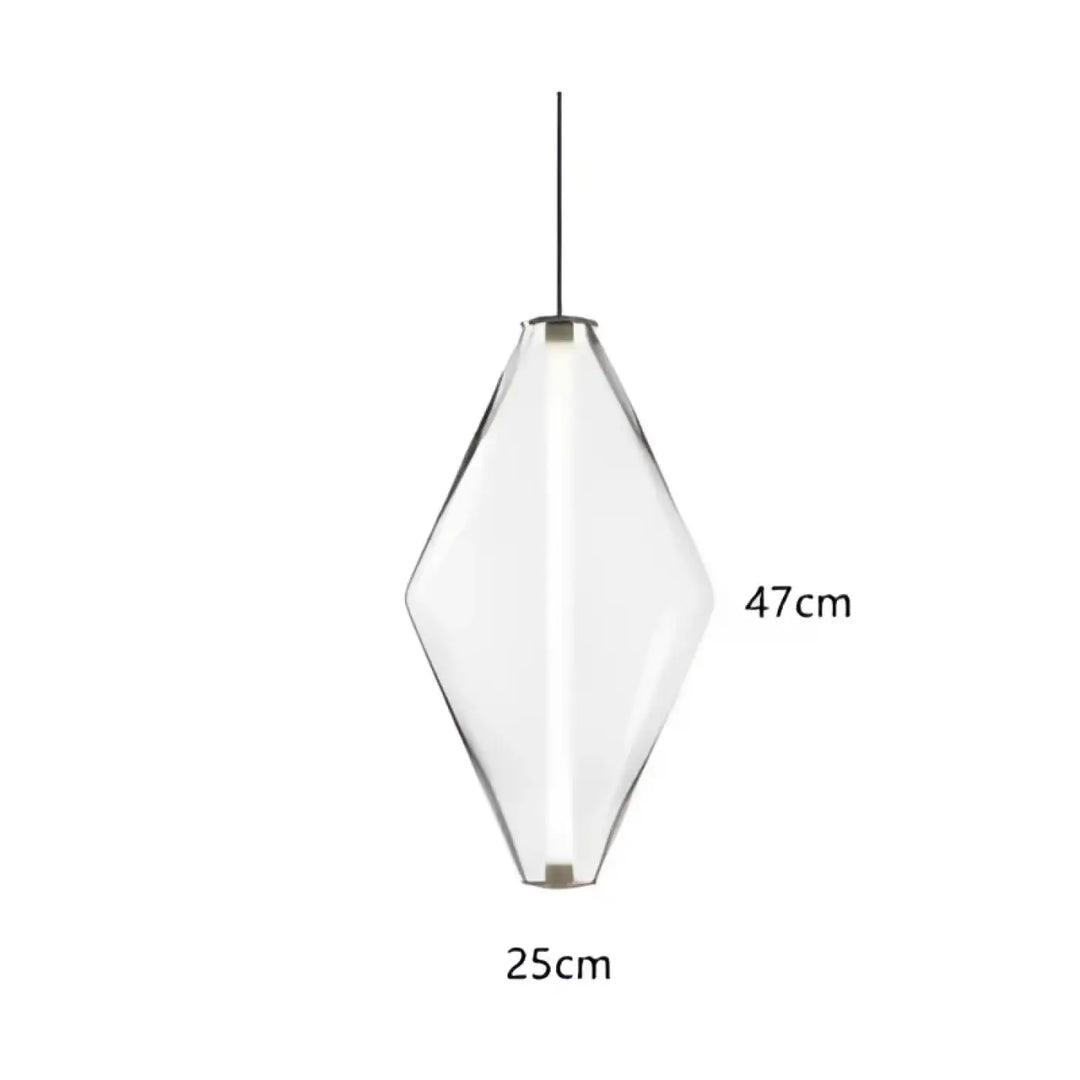 Suspension luminaire élégante style contemporain en verre