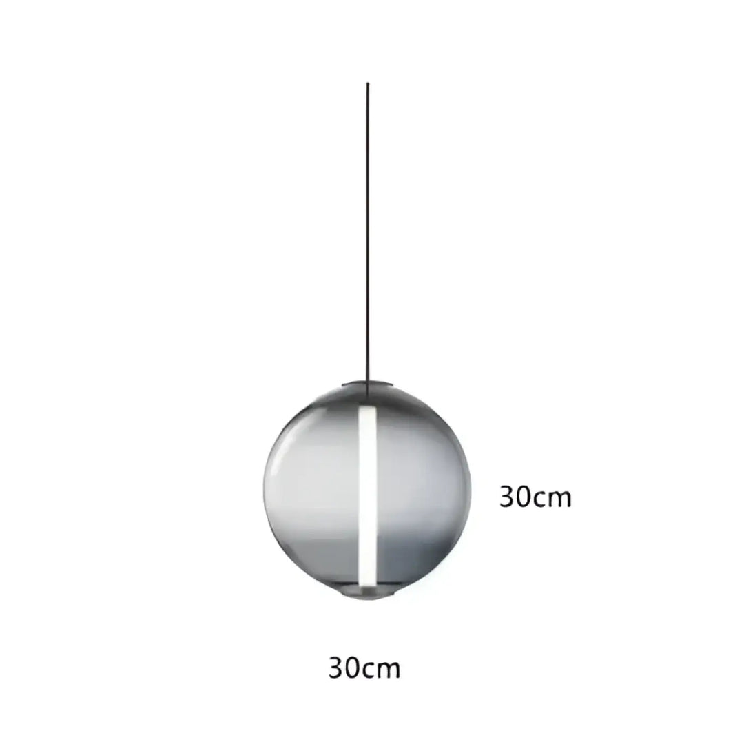 Suspension luminaire élégante style contemporain en verre