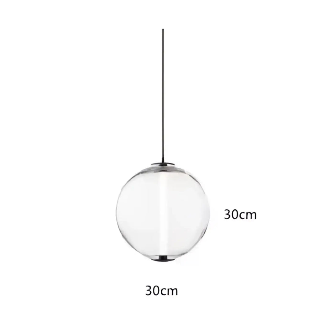 Suspension luminaire élégante style contemporain en verre