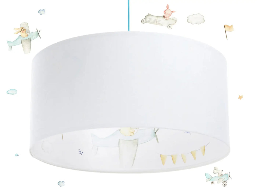 Pendant lamp Classic Sweet Dreams – White/Pastel blue
