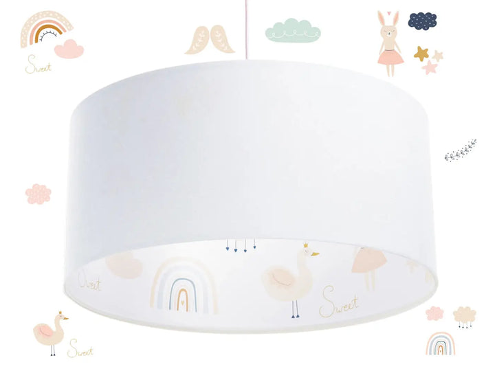 Pendant lamp Classic Sweet Dreams – White/Light orange