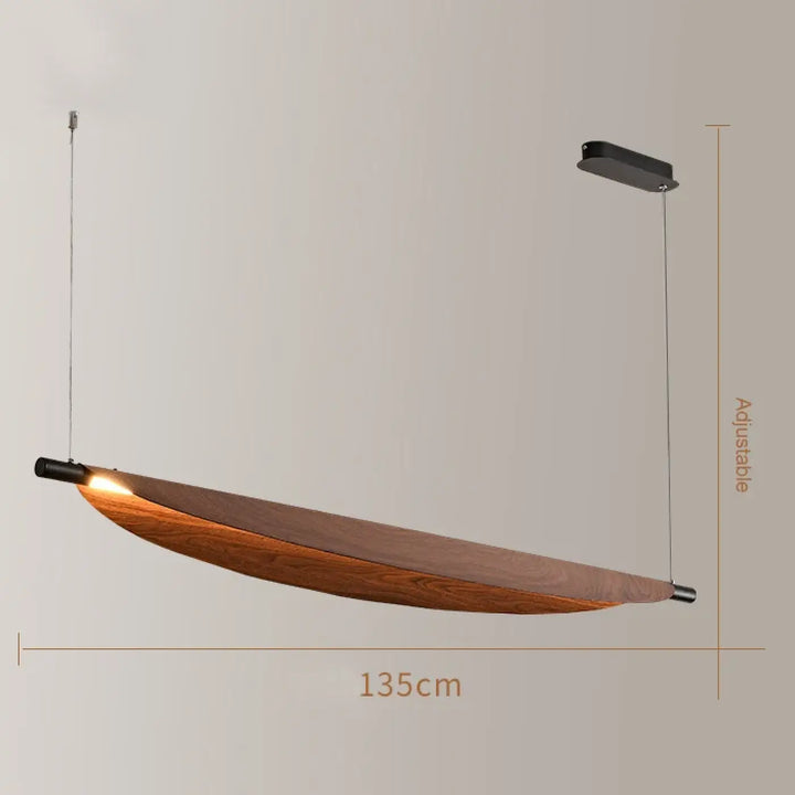 Suspension luminaire fer moderne design contemporain marron