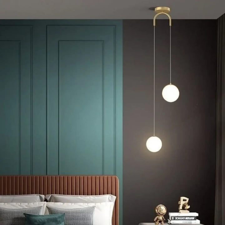 Suspension luminaire fine à LED pour cuisine moderne

