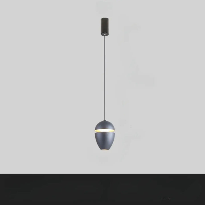 Suspension luminaire ekorn style moderne noir avec design goutte d eau et bande lumineuse horizontale plus qu un luminaire