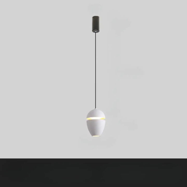 Suspension luminaire ekorn blanche en forme dœuf avec design style moderne et lumière led chaude plus qu’un éclairage