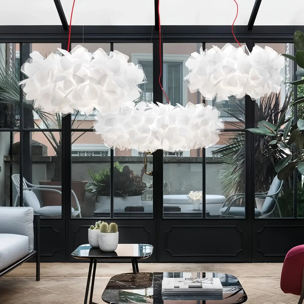 Italian flower Petal Ceiling Chandelier Mama Non Mama Suspension lamp for Living Room Bedroom Restaurant Indoor art